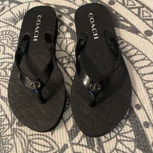 Coach flip flops 5-6